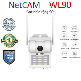 Camera IP Wifi NetCAM WL90 1080P góc quan sát góc rộng 90 độ, Đàm thoại 2 chiều, Cảnh báo chuyển động - Hàng chính hãng