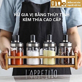 Mua Hũ gia vị bằng thủy tinh kèm thìa muỗng múc tiện lợi