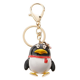 Cute QQ Penguin Car Purse Keychain Key Ring Chain Purse Bag Keyring Keyfob Charm Pendant