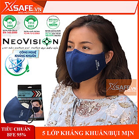 Mua Khẩu trang kháng khuẩn Neomask Duststop DS01 màng lọc 6 lớp kháng khuẩn chống bụi mịn (giặt được) Tiêu chuẩn Nelson Hoa Kỳ