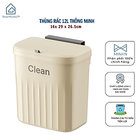 Mua Thùng Rác Treo Tường Đa Năng Bền Chắc 12L Nắp Trượt Thùng Rác Treo Cánh Tủ Bếp Dán Trên Tường Cho Phòng Tắm - Hàng Chính Hãng MINIIN