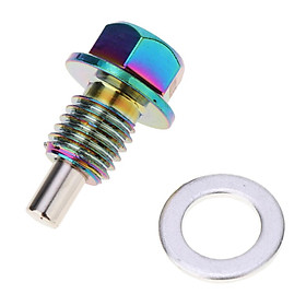 Magnetic Engine Oil Pan Drain Sump Filter Adsorb Plug Bolt Screw M14x1.25mm