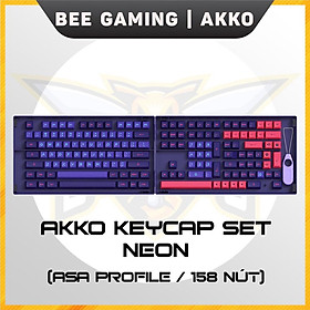 Mua Bộ keycap chính hãng  AKKO - Neon (PBT DoubleShot / ASA profile / 158 nút)