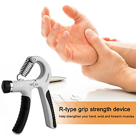 Tay nắm tay điều chỉnh điện trở có thể điều chỉnh ngón tay thiết bị tập thể dục màu đen để tập luyện phục hồi chức năng cho tập thể dục Color: Grey