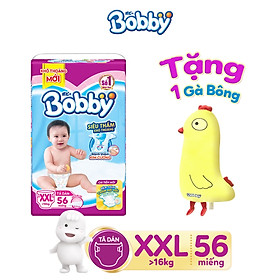 Tã dán Bobby siêu thấm - khô thoáng đủ size tặng 1 gà bông