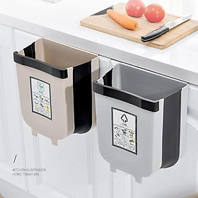 Mua Thùng Rác Gấp Gọn Thông Minh Có Ngăn Để Túi Đựng Rác Tiện Lợi  Thùng Rác Treo Cạnh Tủ Bếp 2 Size Tiện Lợi