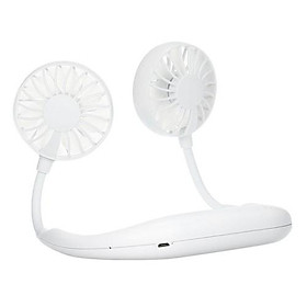 Mua Quạt Mini Đeo Cổ 2 Cánh Quạt 2 Bên Phù Hợp Với Tài Xế Công Nghệ Người Thường Xuyên Phải Ra Ngoài - Giao màu ngẫu nhiên - 2000mAh - GDHN Loại Tốt