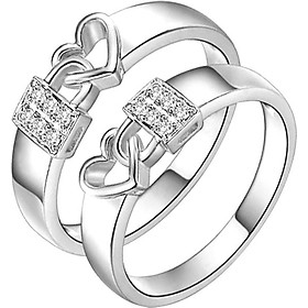 Nhẫn Đôi Bạc Hiểu Minh Nc077 Không Bao Giờ Đổi Thay