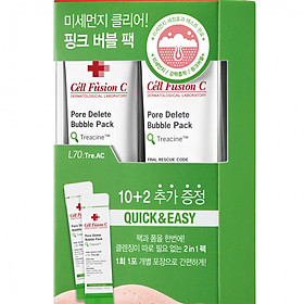 Mặt Nạ Đất Sét Thanh Lọc Da Siêu Bọt Cell Fusion C Pore Delete Bubble Pack 5g x 12 gói