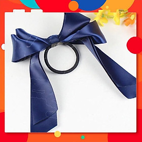 Buộc tóc nơ satin xinh xinh