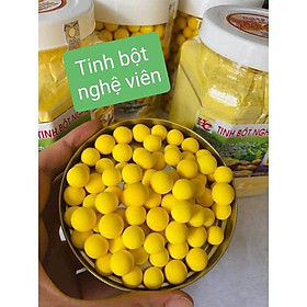 TINH BỘT NGHỆ DẠNG VIÊN [ HỦ 1 KG ] [Sản phẩm được chọn lọc từ 100% củ nghệ vàng tươi hái trực tiếp tại vườn ]. * [ GHN ]