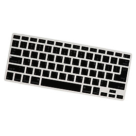 English Silicone Keyboard Cover Skin Protector for  Black