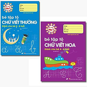 Nơi bán Sách - Combo 2 Cuốn Bé Tập Tô Chữ Viết Thường Và Bé Tập Tô Chữ Viết Hoa - Bé Vào Lớp 1 - Giá Từ -1đ