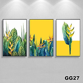 Mua Tranh treo tường canvas 3 bức phong cách hiện đại Bắc Âu 204  tranh decor trang trí phòng khách  phòng ngủ  phòng ăn