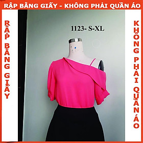 Rập giấy áo lệch vai 1123 (BẢN VẼ)