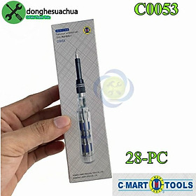 Mua Tua vít sửa thiết bị điện tử C-Mart C0053 28 chi tiết