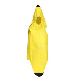 Banana Costume Dressing up Banana Suit Fruit Jumpsuit Halloween Costumes for Adults Kids Masquerade Show Party