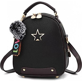 Balo Mini Da Nữ Đeo 2 Kiểu Kèm Móc Khóa BLH628 (23x19cm)