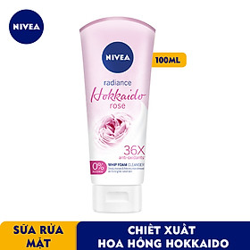 Sữa Rửa Mặt Tạo Bọt NIVEA Chiết Xuất Hoa Hồng Hokkaido (100ml) - 84984