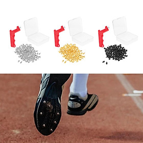 360 Pieces Track Shoes Spikes Replacement with Spike Wrench Replacement Spikes for Track Shoes