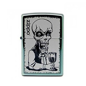 Bật Lửa Zippo Classic Skeleton Bartender Chameleon Windproof Pocket Chính Hãng Usa