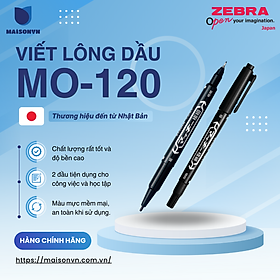 Viết lông dầu MO-120 Zebra Nhật Bản - [Chính hãng]