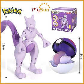 Hình ảnh Mô hình bóng POKEMON đồ chơi: Pinkachu huyền thoại mini bằng nhựa ABS - MySun