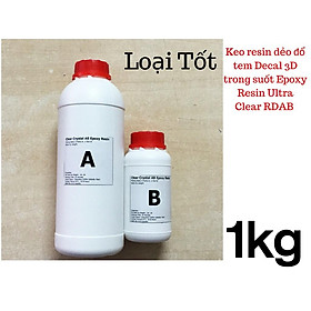 Mua Keo resin dẻo đổ tem Decal 3D trong suốt Epoxy Resin Ultra Clear RDAB 1kg - MSN388342