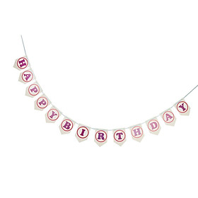 Happy Birthday Banner Party Decoration with Alphabetical Flag Party Supplies