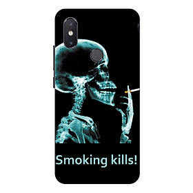 Ốp lưng cho điện thoại Xiaomi Mi 8 SE hình Smoking Kills - Hàng chính hãng