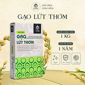 Gạo Lứt Thơm VỊ VIỆT, Mềm thơm Dễ Ăn ,Hỗ trợ giảm cân, Không phải ngâm nước, Gói 1 kg