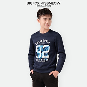Áo bé trai bigfox - miss meow thu đông, áo len cho bé dài tay motorbike 39-51kg