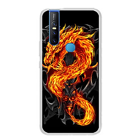 Ốp lưng dẻo cho điện thoại Vivo V15 - 0218 FIREDRAGON - Hàng Chính Hãng