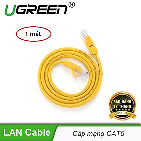 Cáp mạng hai đầu đúc sẵn Cat5e dài 1m đến 5m Ugreen 11230 11231 11232 11233 - Hàng chính hãng