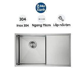 Chậu Rửa Chén Inox Hafele HS21-SSD1S60 567.94.010 - Lắp Nổi Âm