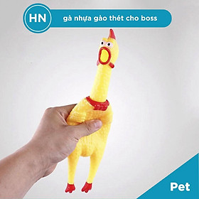 Gà Nhựa Gào Thét Size M - Phụ Kiện Cho Thú Cưng