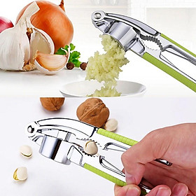 DỤNG CỤ ÉP NHỎ TỎI ỚT , NGHIỀN NHUYỄN HÀNH TỎI - DỤNG CỤ BẤM VÀ ĐẬP HẠT MACCA ÓC CHÓ THỰC PHẨM KHÔ HỢP KIM INOX CHỐNG GỈ