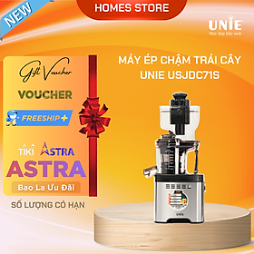 Máy Ép Trái Cây, Máy Ép Chậm Cao Cấp UNIE USJDC71S Tiêu Chuẩn Đức Dung Tích 700 ML Công Suất 400 W - Hàng Chính Hãng