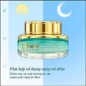 Kem Dưỡng Ẩm, Dưỡng Trắng, Tăng Đàn Hồi Da, Hỗ Trợ Mờ Thâm Nám - Benew Glutathione Collagen Whitening Nourshing Cream (5