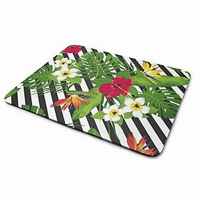Mua Lót Chuột - Họa Tiết Hoa Nền Trắng Đen (20 x 24 cm)