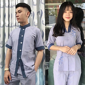 ĐỒ LAM ĐI CHÙA Lãnh Tụ Phối Nam, La Hán Phối Nữ # Mẫu Cặp S2