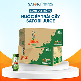 Combo 2 Thùng nước ép trái cây Satori Juice vị mãng cầu - 250ml (24 lon/ thùng)