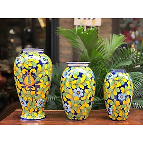 Mua Bình cắm hoa- trang trí  hàng vẽ kĩ mang phong cách Châu Âu. Gốm sứ Bát Tràng cao cấp.