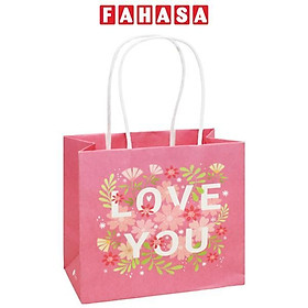Túi Giấy Hoa - Love You - 13 x 5 x 13.5 cm - Sdstationery