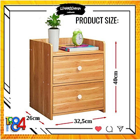 Mua Loại Xịn Nặng - Tủ Đầu Giường 2 Ngăn Kéo Bằng Gỗ  Kệ Để Đồ Tiện Lợi