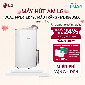 Mua  Chỉ giao Miền Bắc  Máy hút ẩm LG Dual Inverter 19L màu trắng - MD19GQGE0- Hàng chính hãng