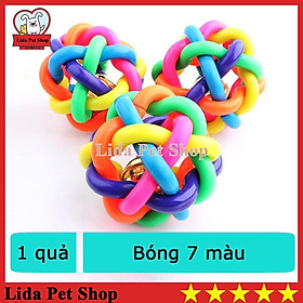 Bóng chuông 7 màu cho chó mèo - Đồ chơi chó mèo thú cưng - Lida Pet Shop