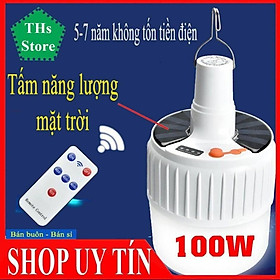 Mua Bóng Đèn Tích Điện Năng Lượng Mặt Trời 100W Có Remote