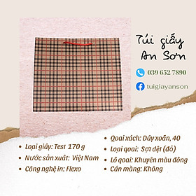 Túi Giấy Đựng Quà Đựng Đồ KT 35x11.5x30 cm Chất Liệu Giấy Testline Siêu Bền