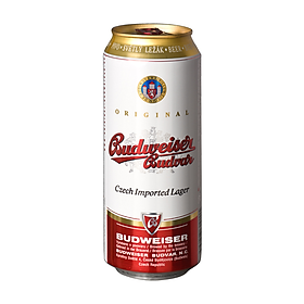 Bia Budweiser Budvar lon vàng 500ml